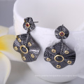 2018 New Style Beautiful Designed Hanging Earrings Fashion Black Earrings for Ladies Cool Drop Earring Women Wholesales